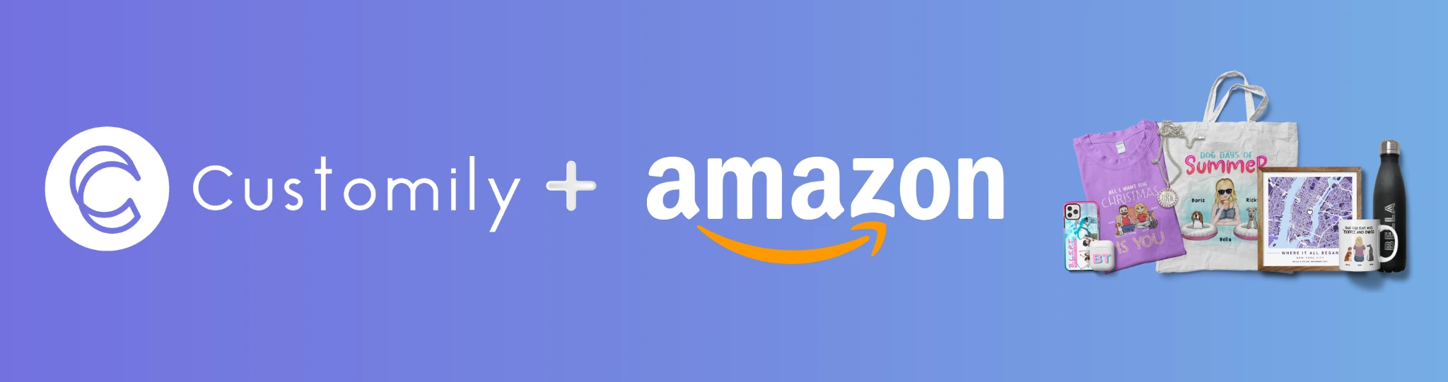 Customily + Amazon banner