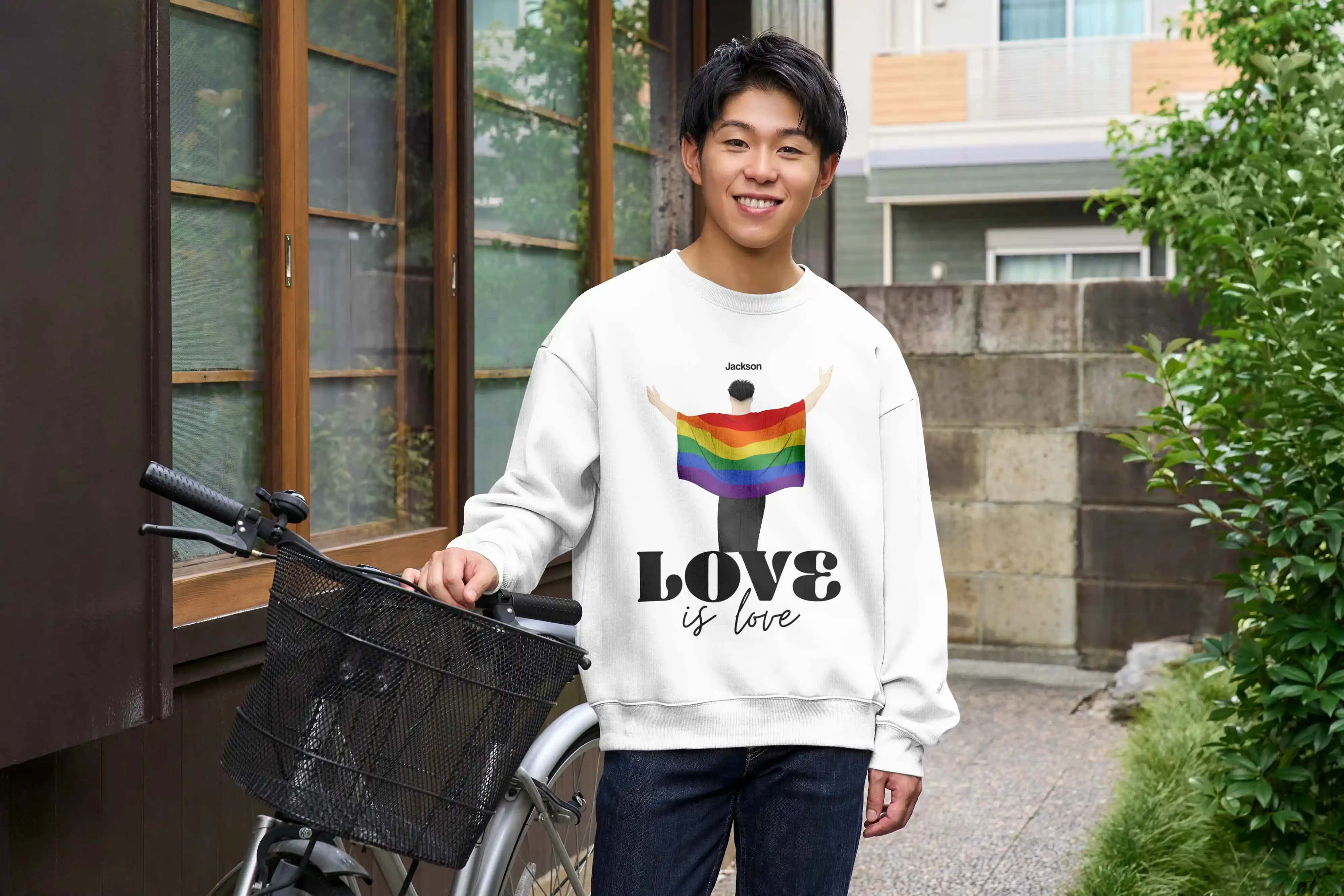 a personalized sweatshirt