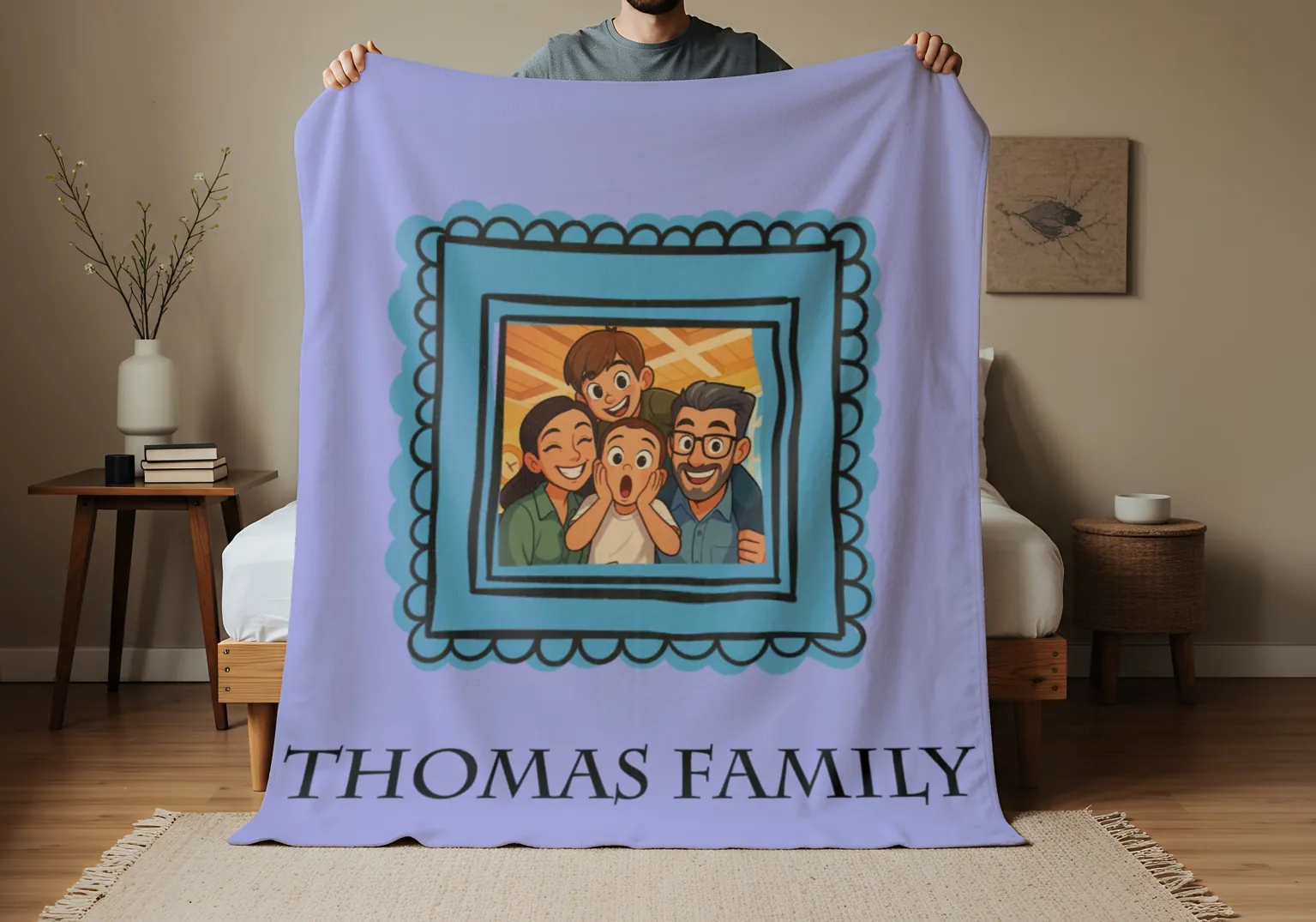 a personalized blanket
