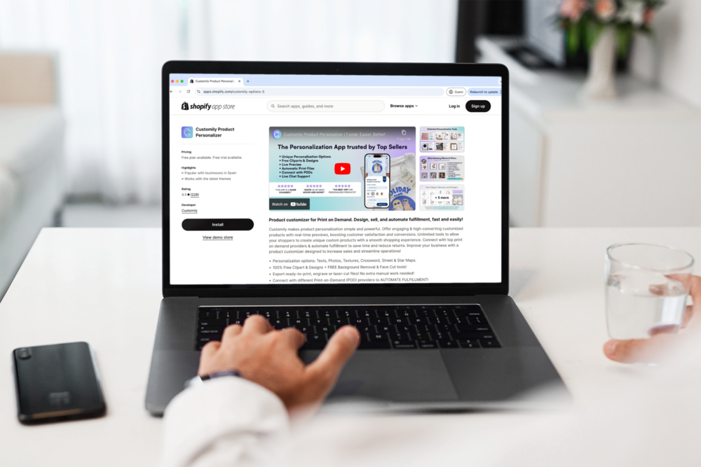 Customily listing on Shopify App Store