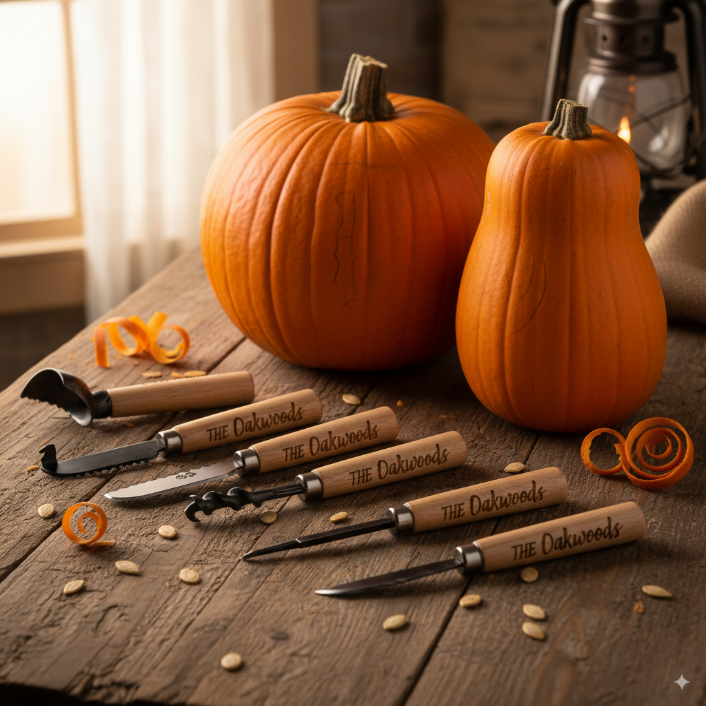 Engraved pumpkin carving kits
