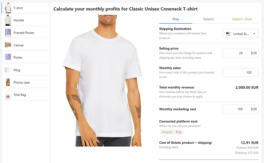 a personalized T-shirt