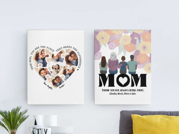 Personalized canvas for Mothers Day