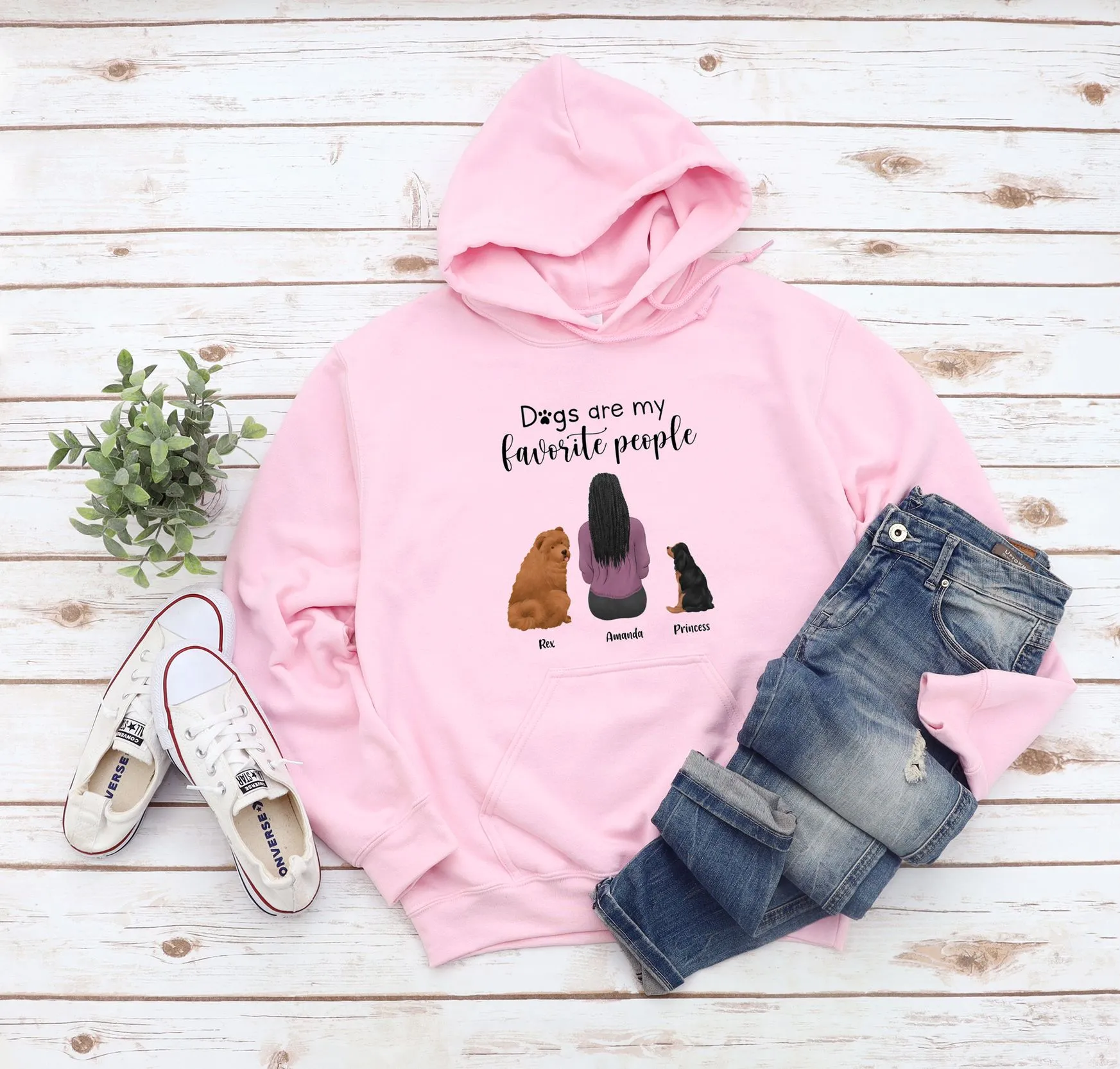 Personalized clipart hoodie with Customily