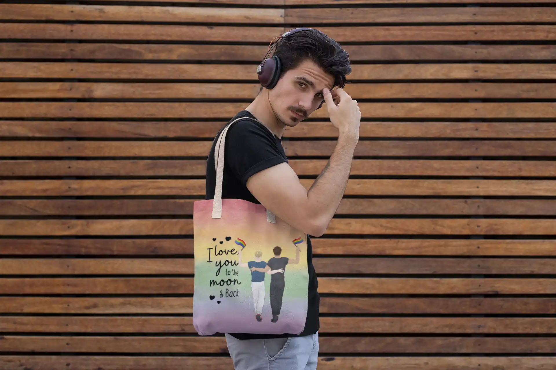 a personalized tote bag