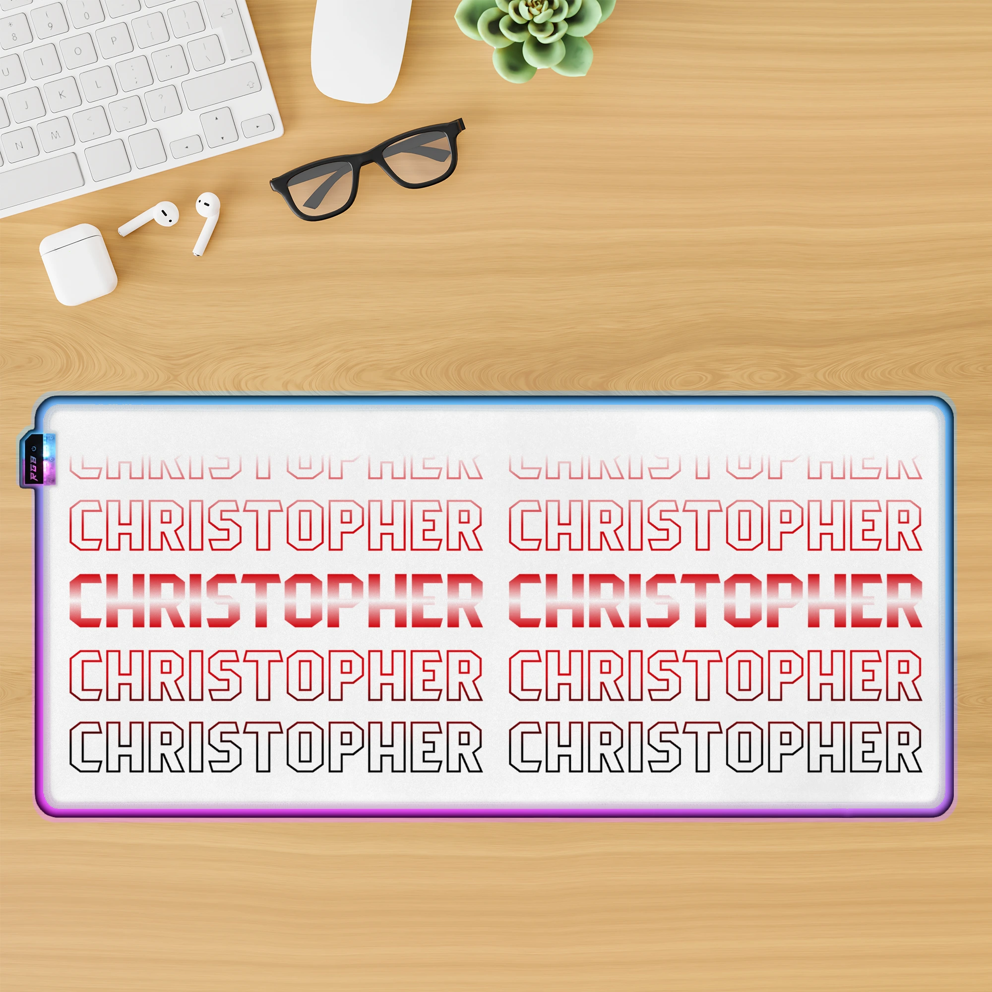 a personalized mouse pad