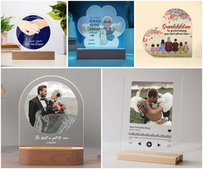 a personalized acrylic