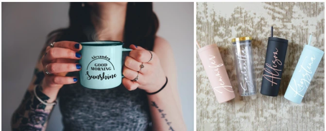 personalized drinkware