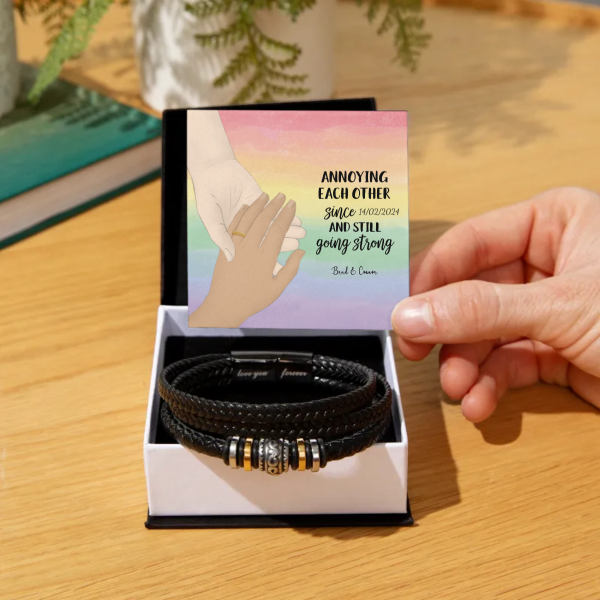 a personalized bracelet