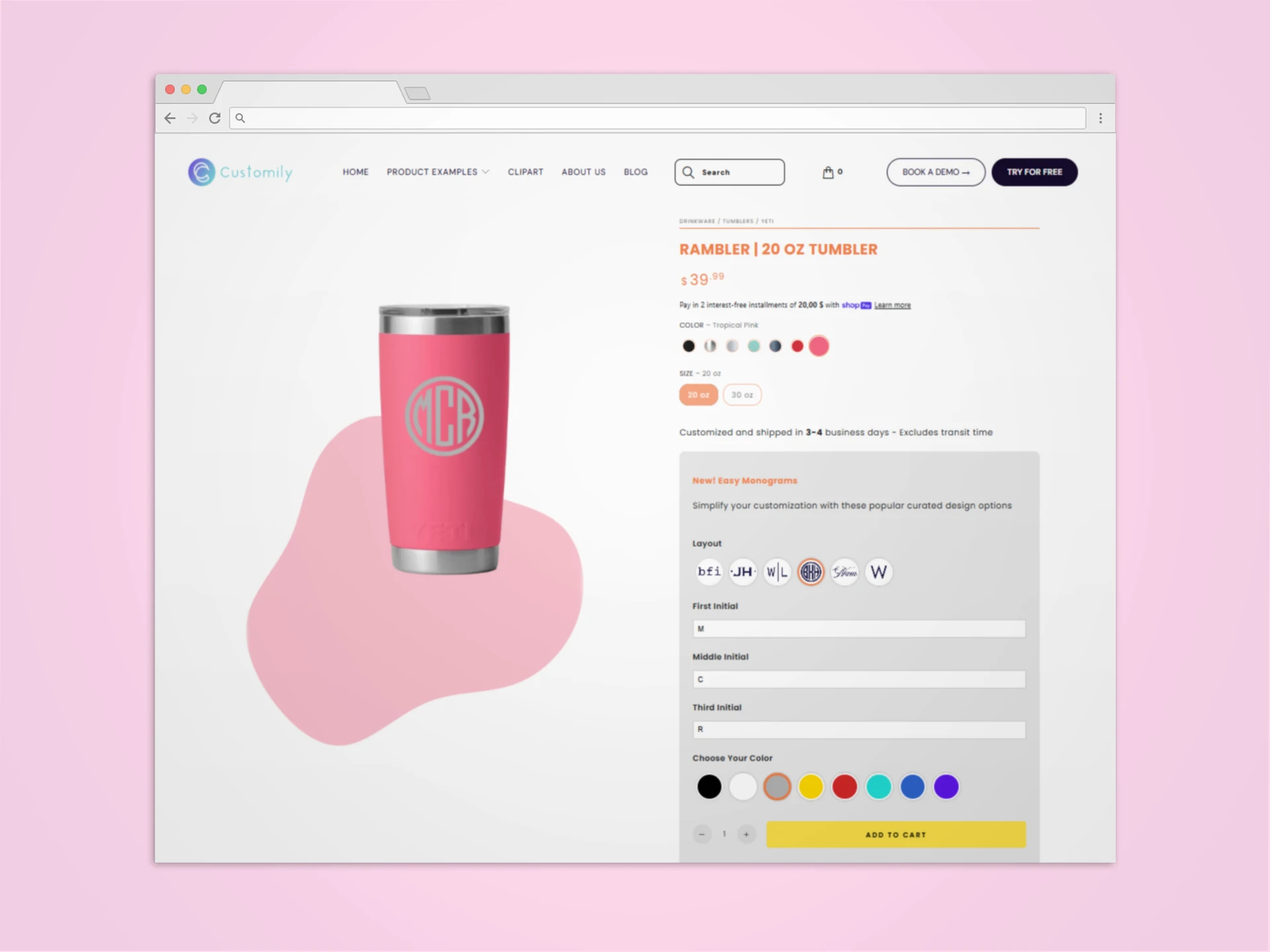 Customily Personalized Tumbler