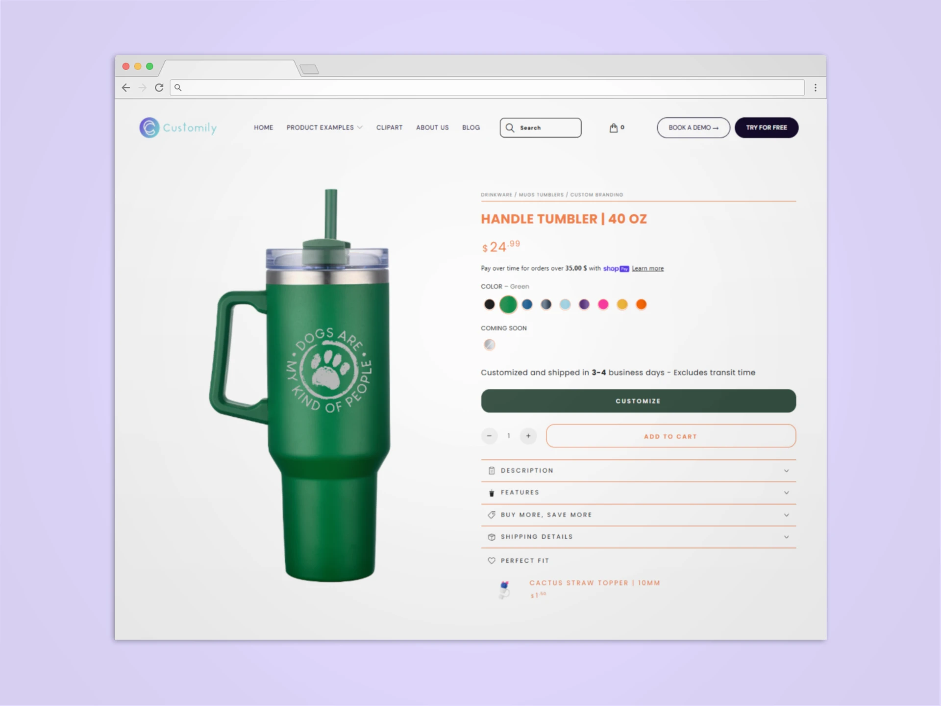 Customily Personalized Tumbler