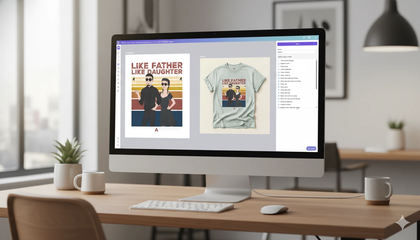 Computer with Customile Design Studio