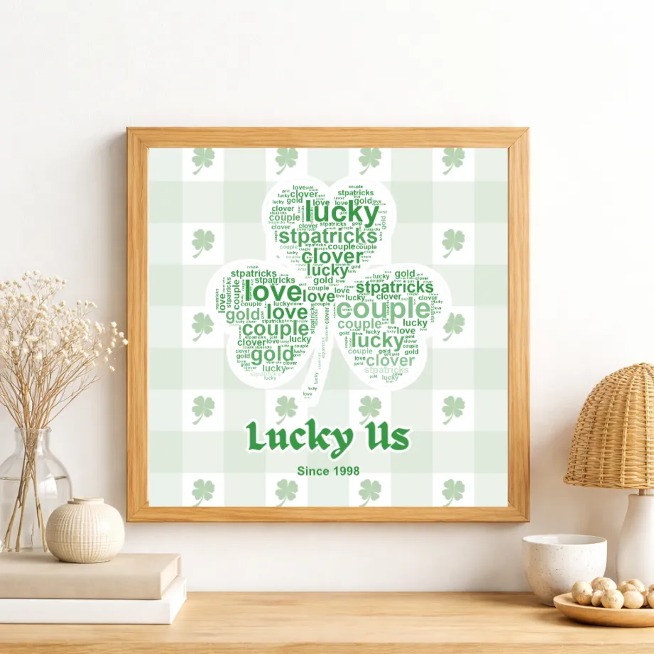 Personalized word cloud canvas