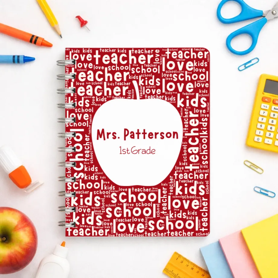 Personalized word cloud notebook