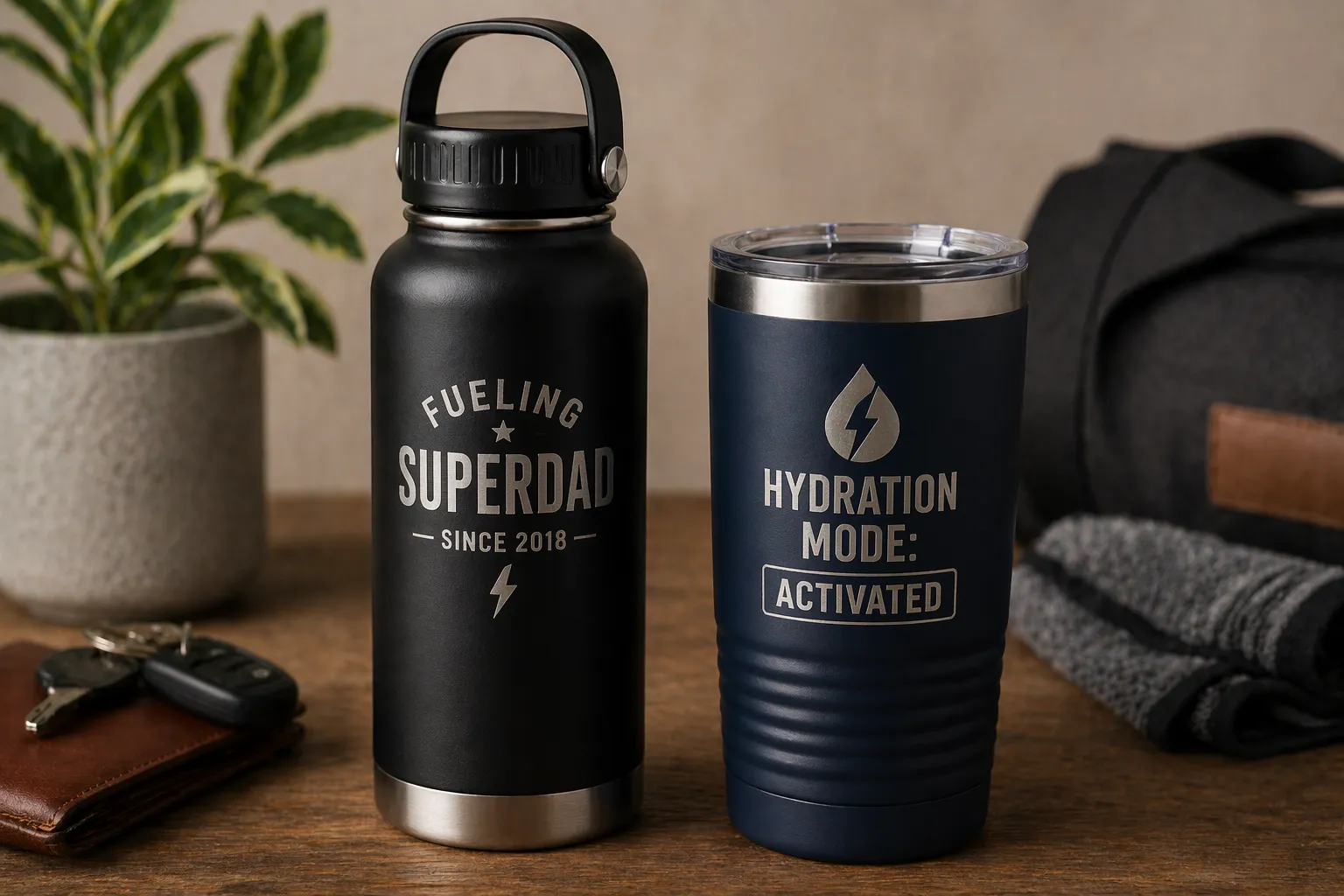Personalized bottle and tumbler