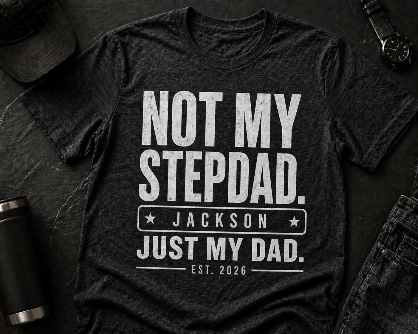 Personalized TShirt for Dad made with Customily