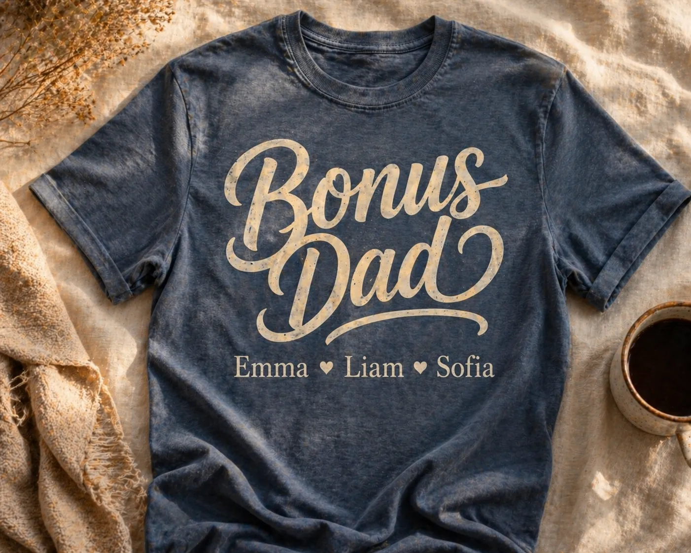 Personalized TShirt for Dad made with Customily