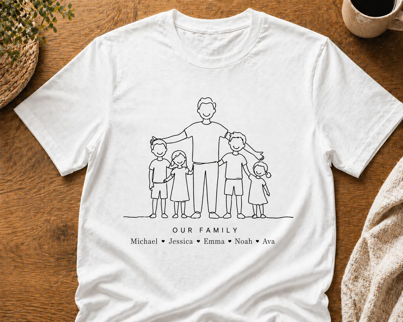 Personalized TShirt for Dad made with Customily