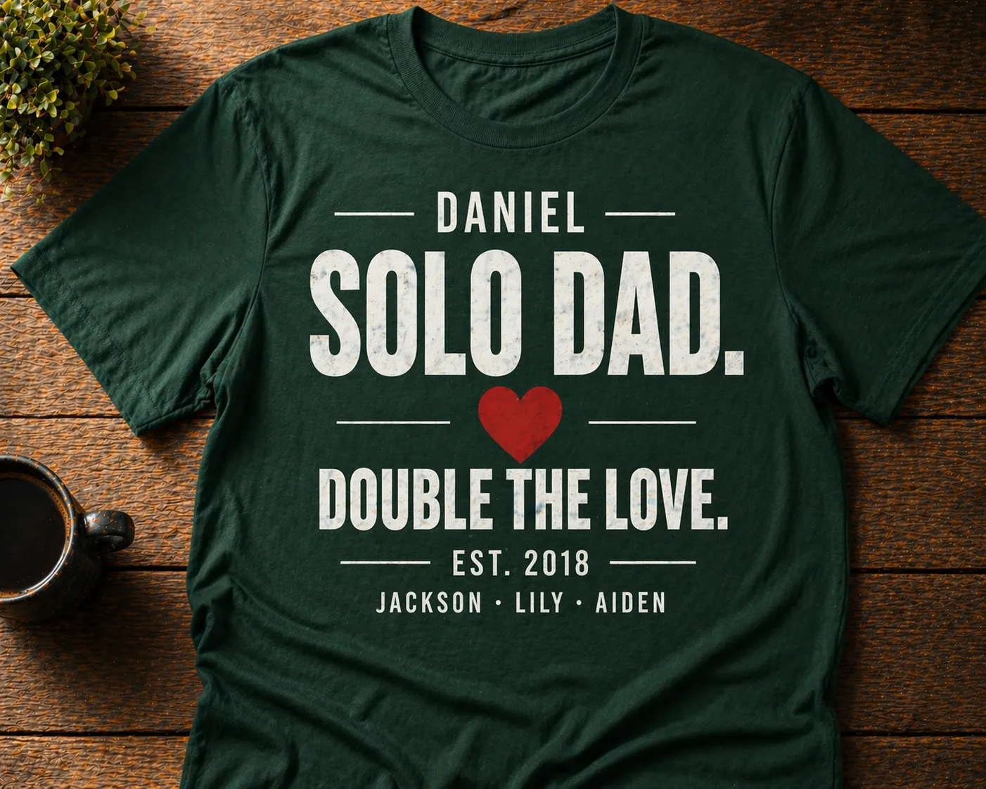Personalized TShirt for Dad with Customily