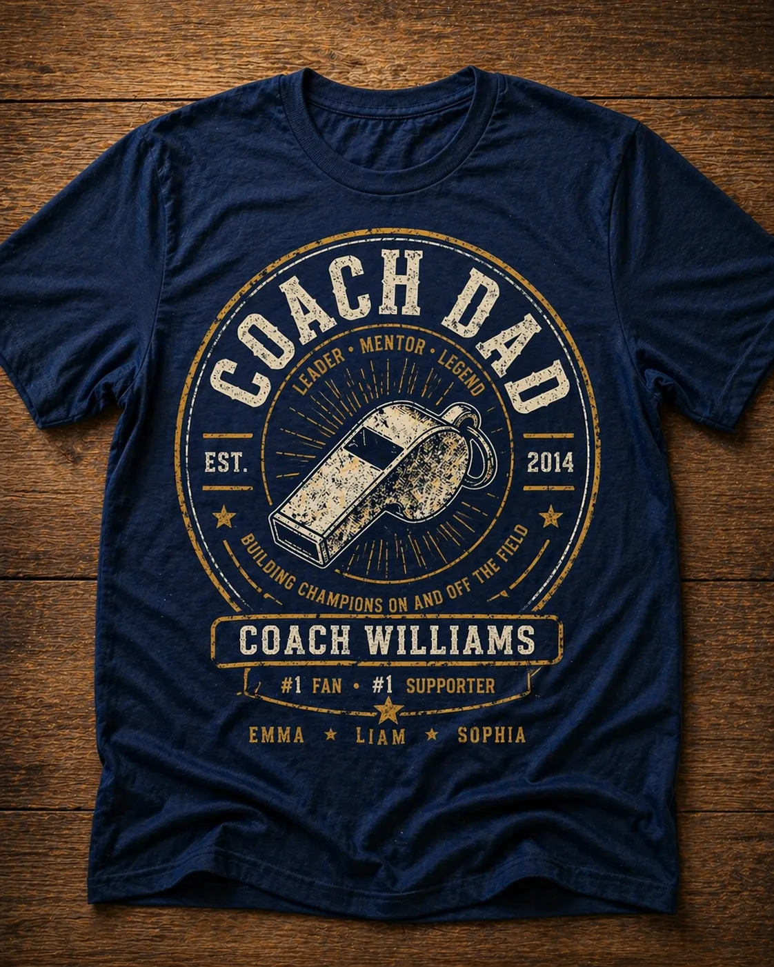 Personalized TShirt for Dad with Customily
