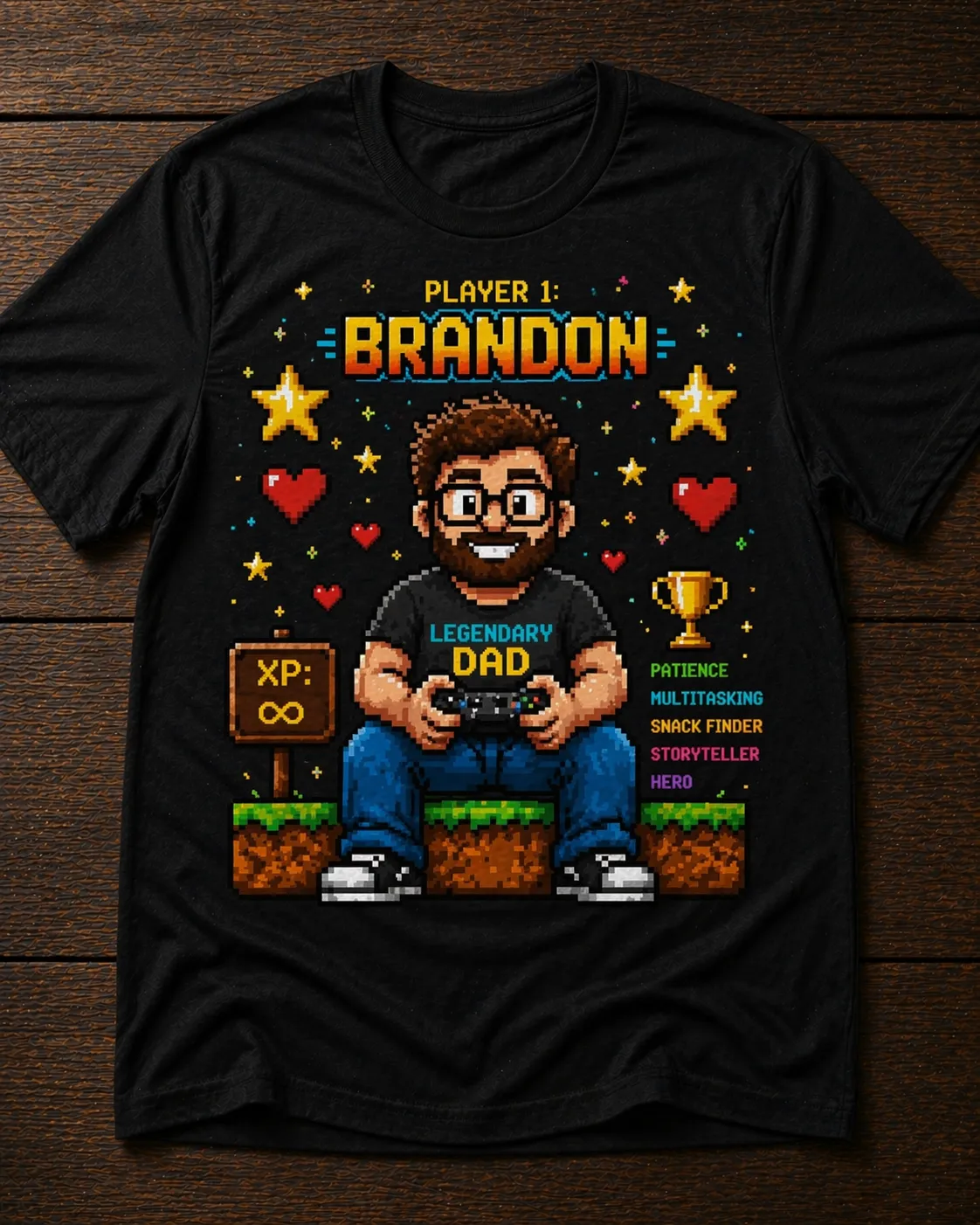 Personalized TShirt for Dad with Customily