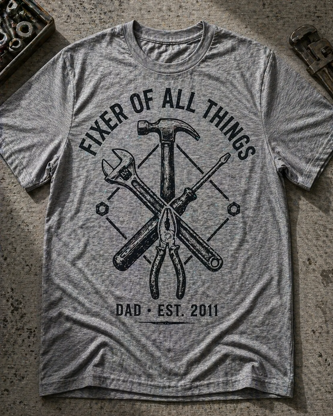 Personalized TShirt for Dad Made With Customily