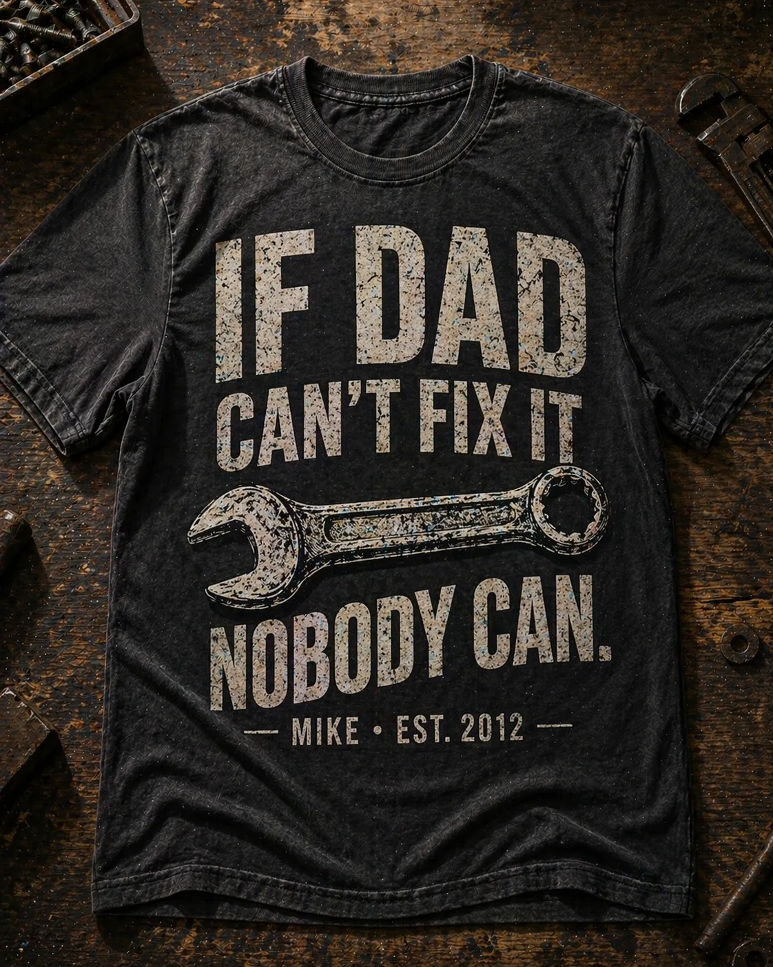 Personalized TShirt for Dad Made With Customily