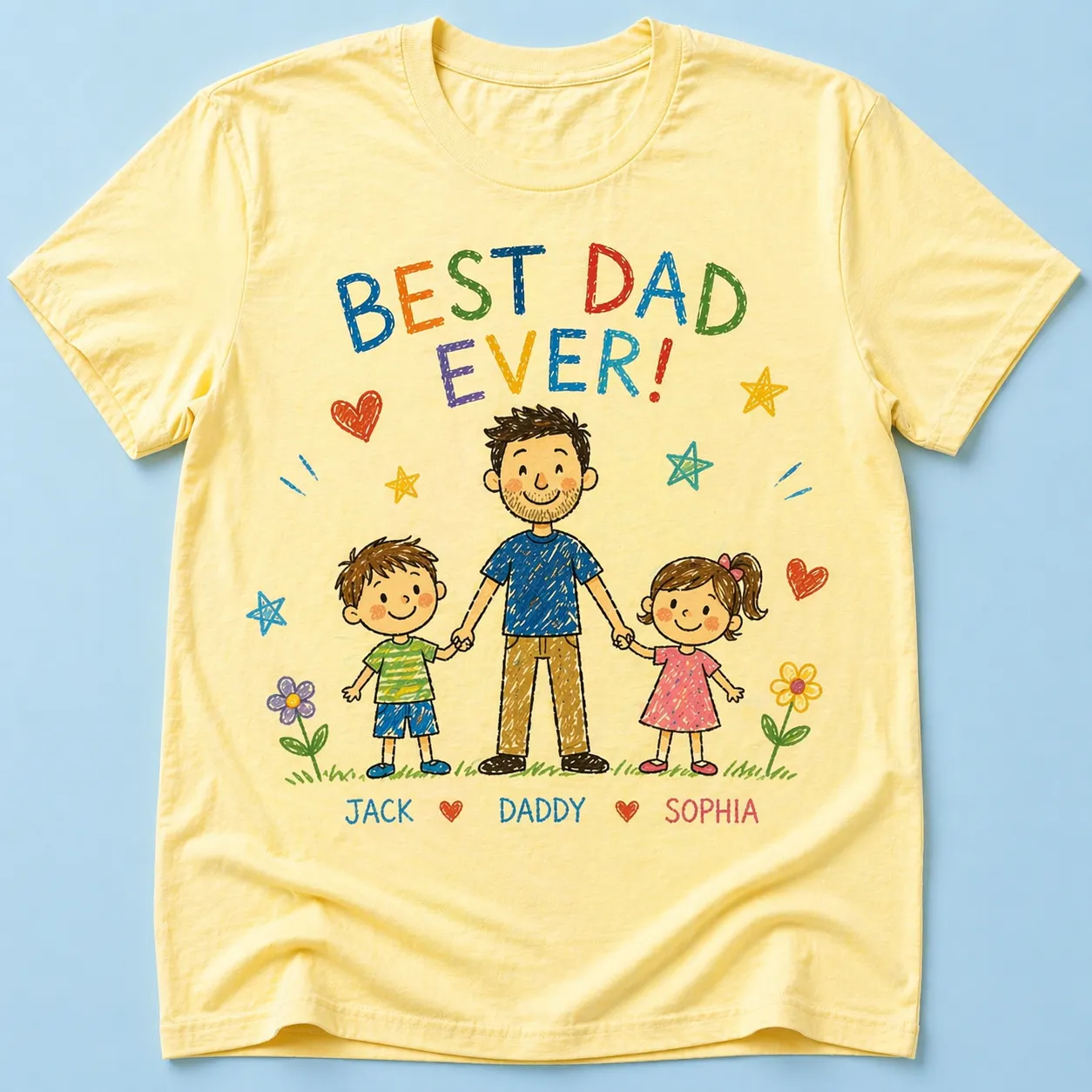 Personalized T Shirt for Dad Made With Customily