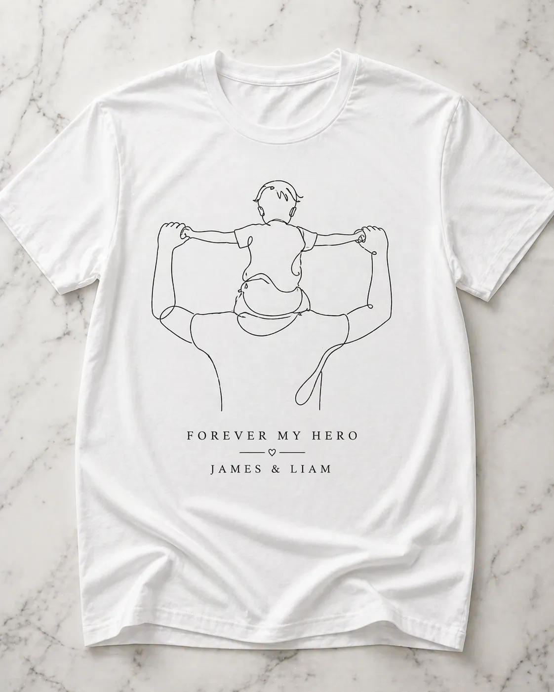 Personalized T Shirt for Dad Made With Customily