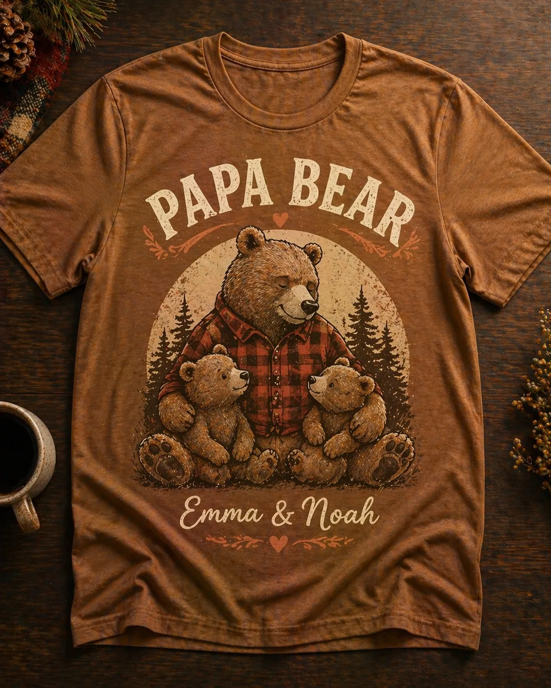 Personalized TShirt for Dad Made With Customily