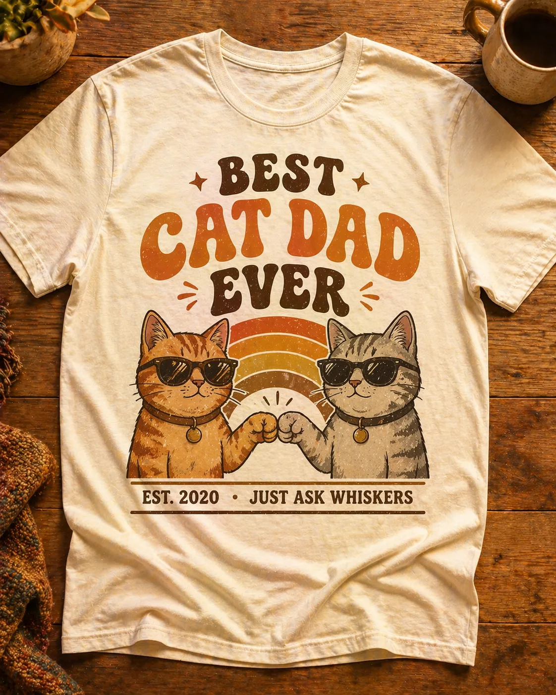 Personalized TShirt for Dad Made With Customily