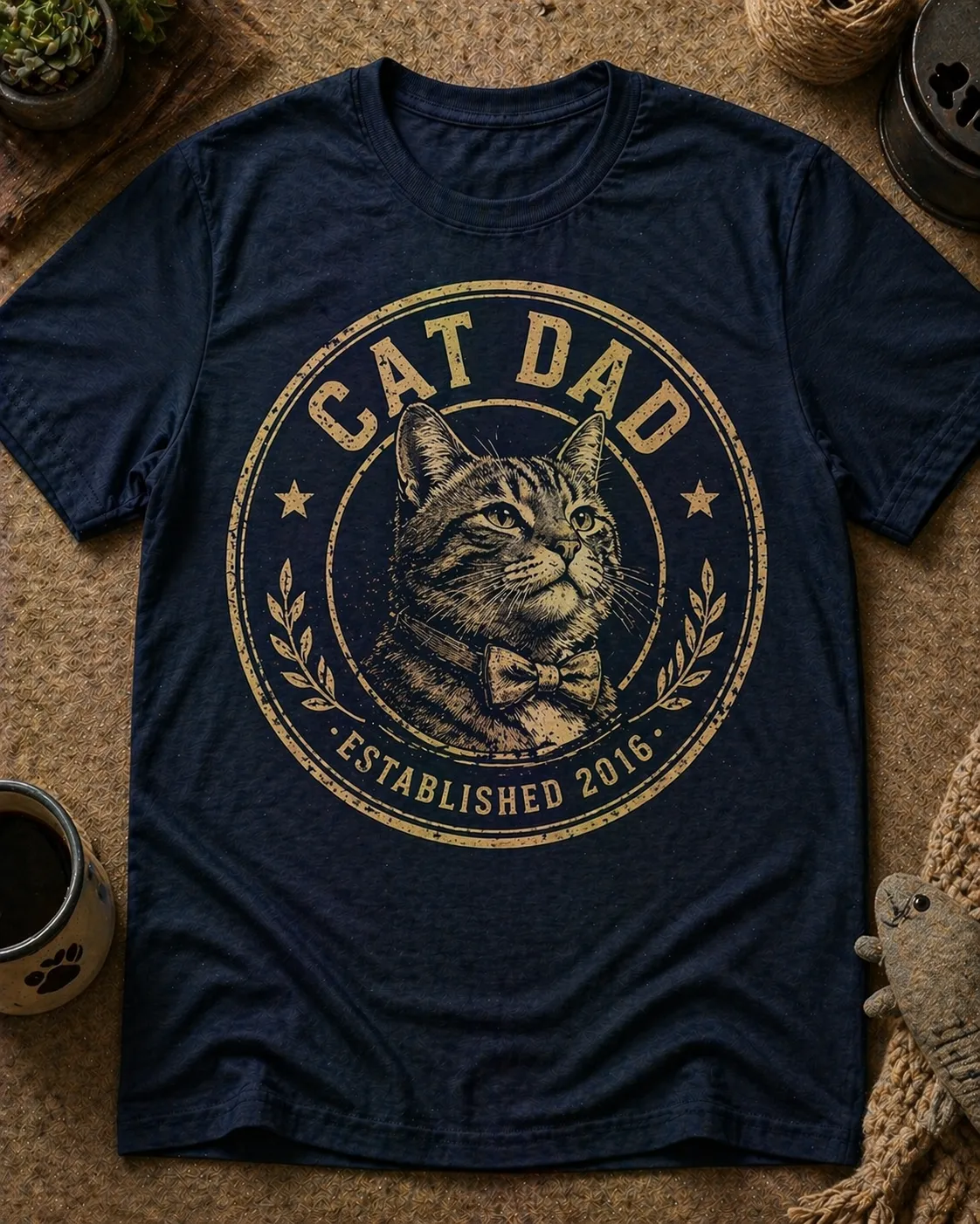 Personalized TShirt for Dad Made With Customily