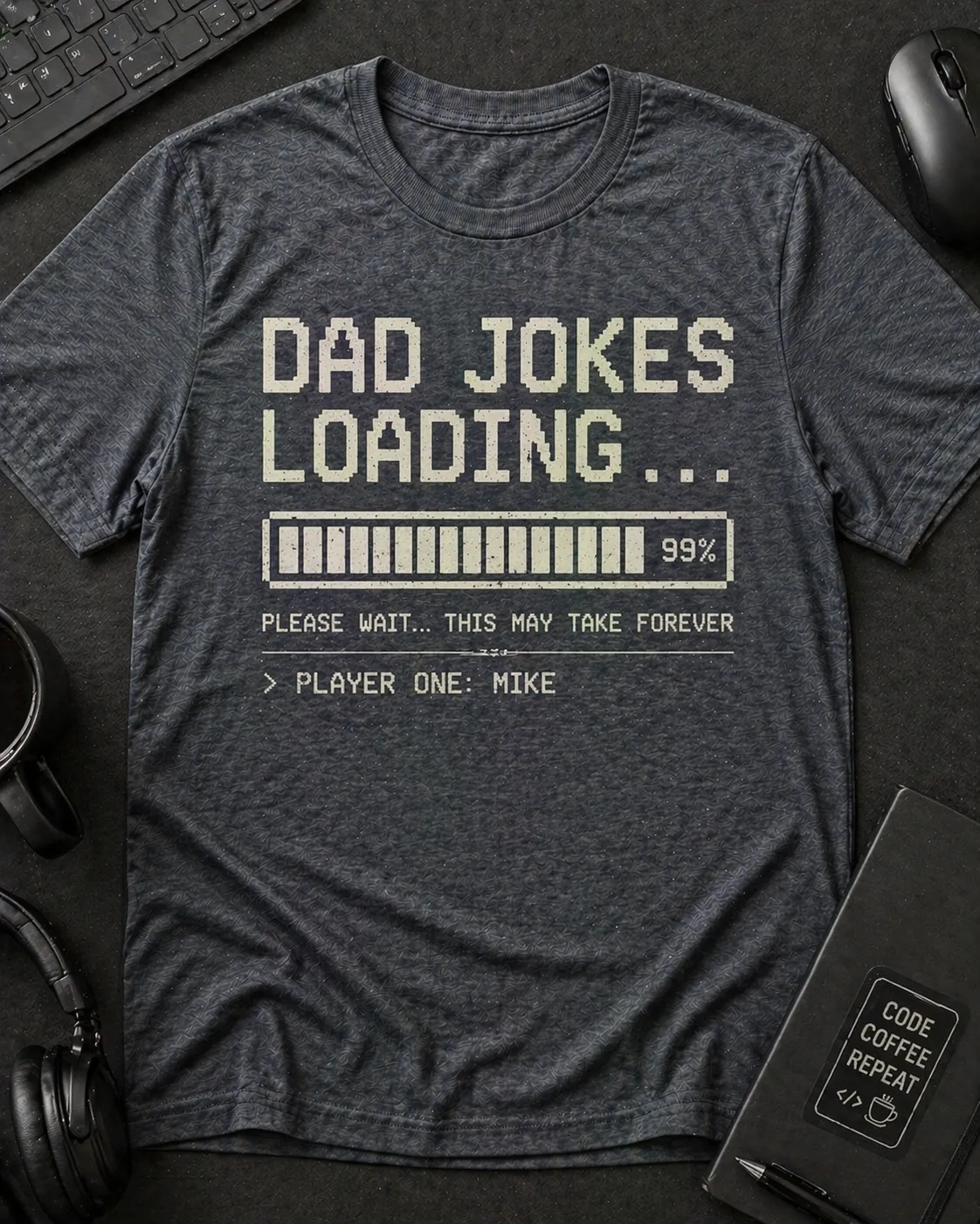 Personalized TShirt for Dad Made With Customily