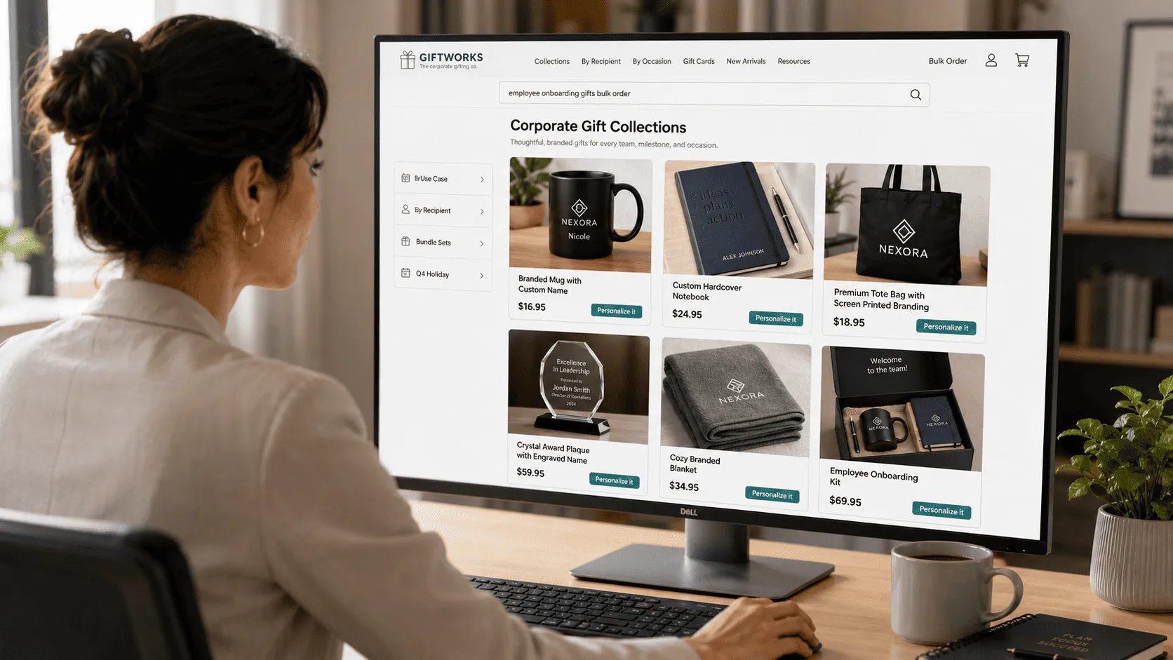 Searching custom corporate gift collections