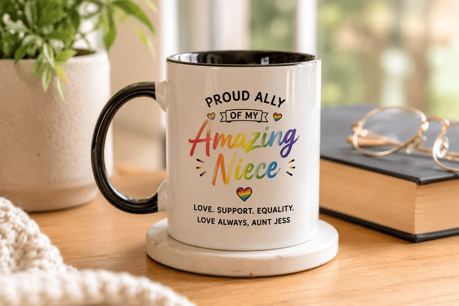 Custom Pride Aunt Mug maid in Customily