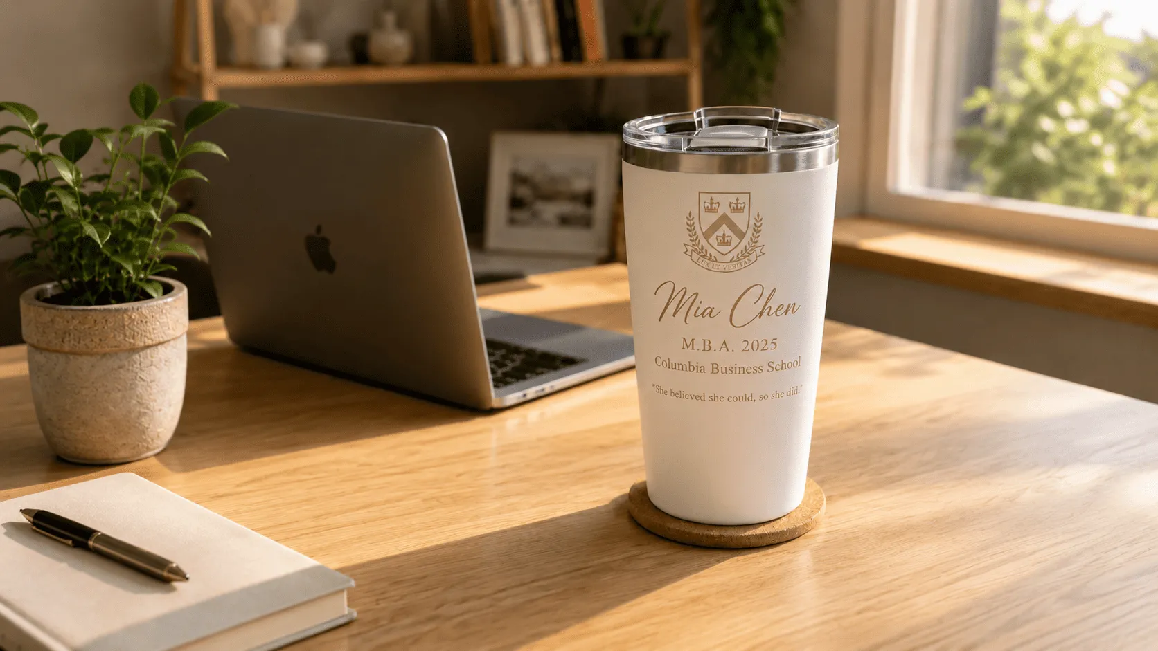 Custom Graduation Tumbler created in Customily