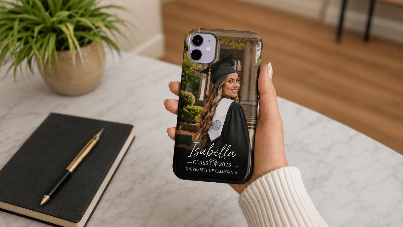 Custom Graduation Phone Case created in Customily