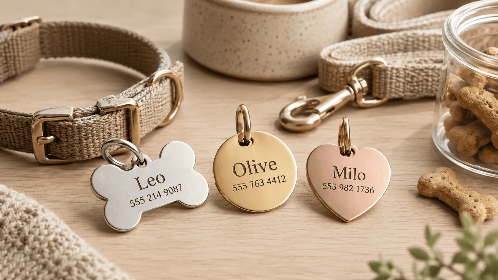 Custom Pet Tags made by Customily