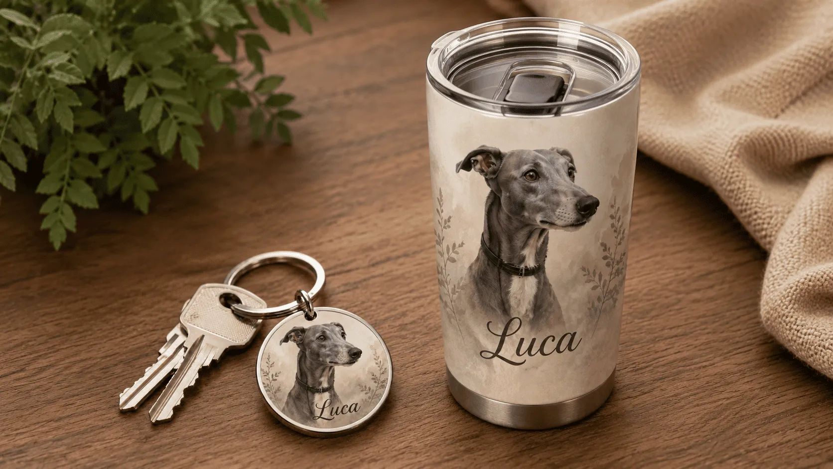 Custom Pet Keychains made by Customily