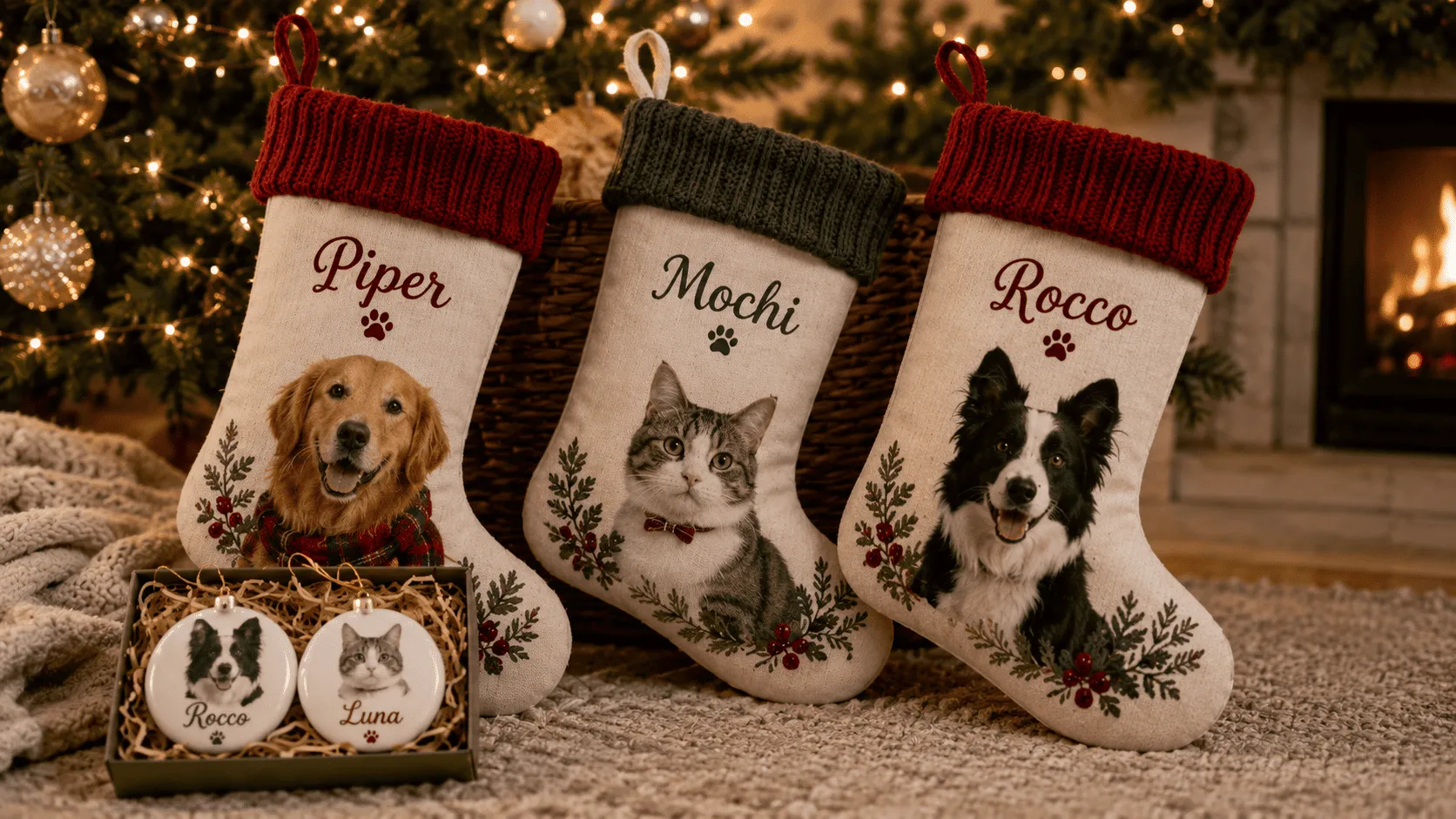 Custom Pet Holiday Gifts made by Customily