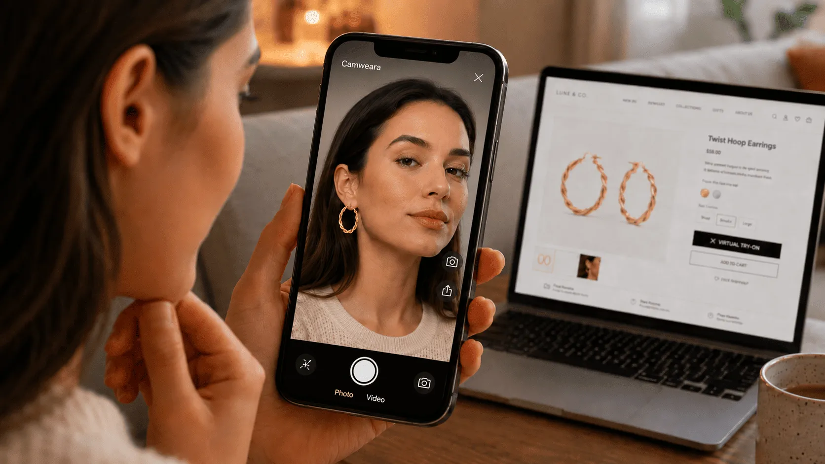 Camweara virtual app try on
