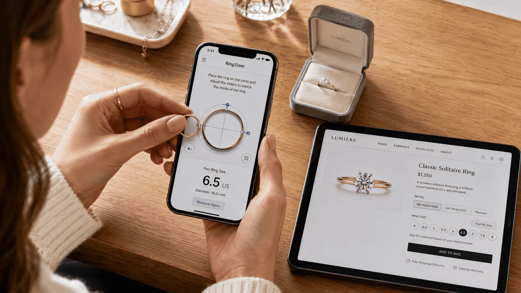 RingSizer messuring machine learning app