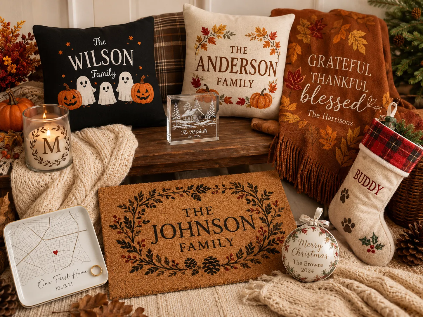 Home decor examples with customizable designs