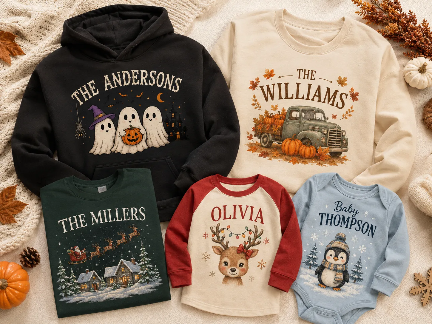 Apparel examples with customizable designs