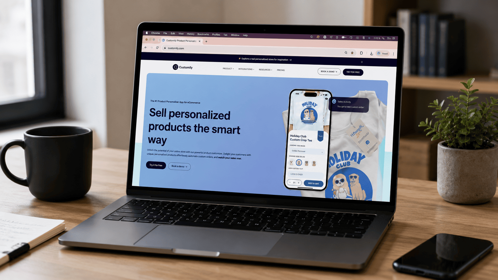 Customily home page