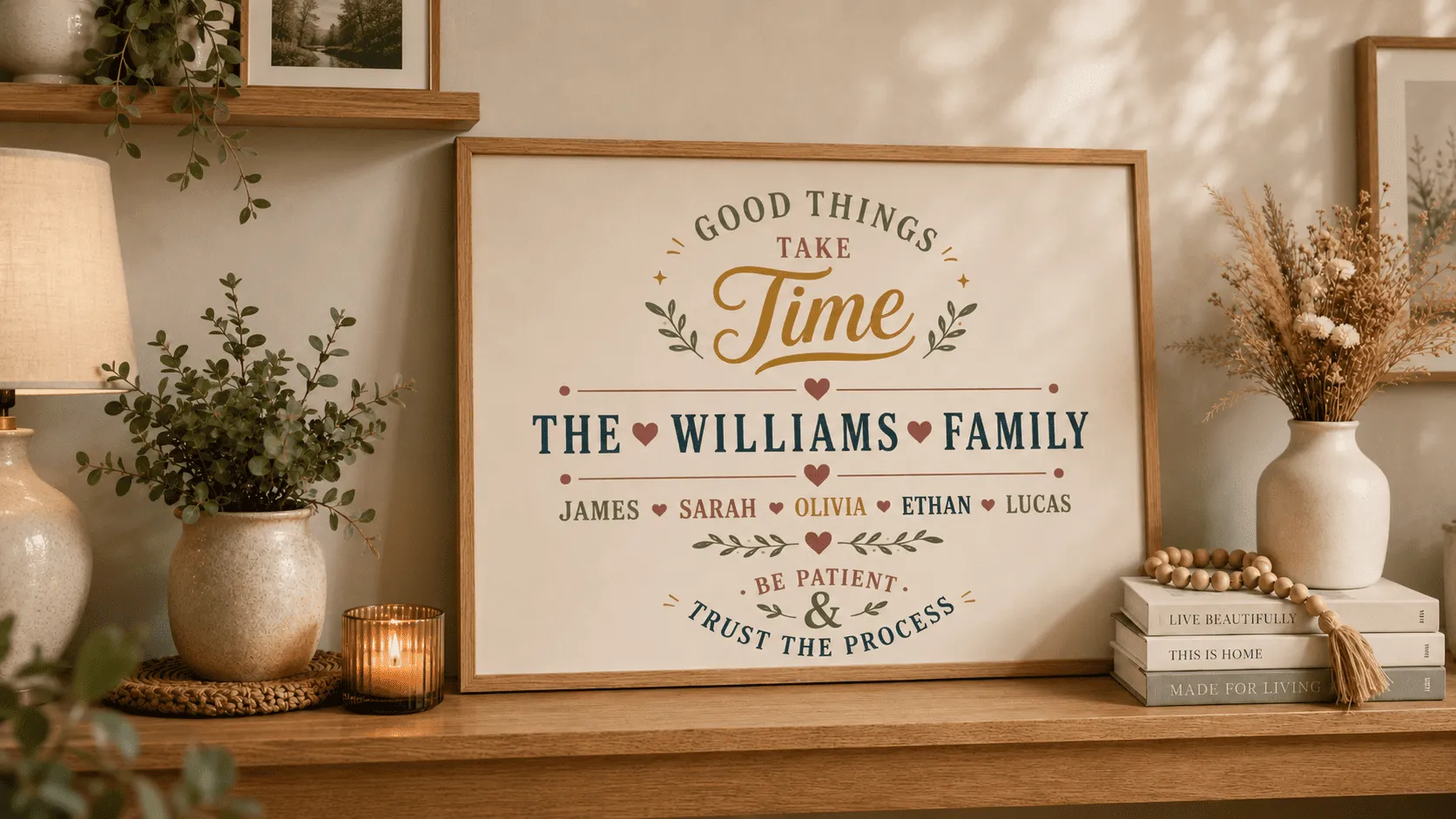 personalized family canva name