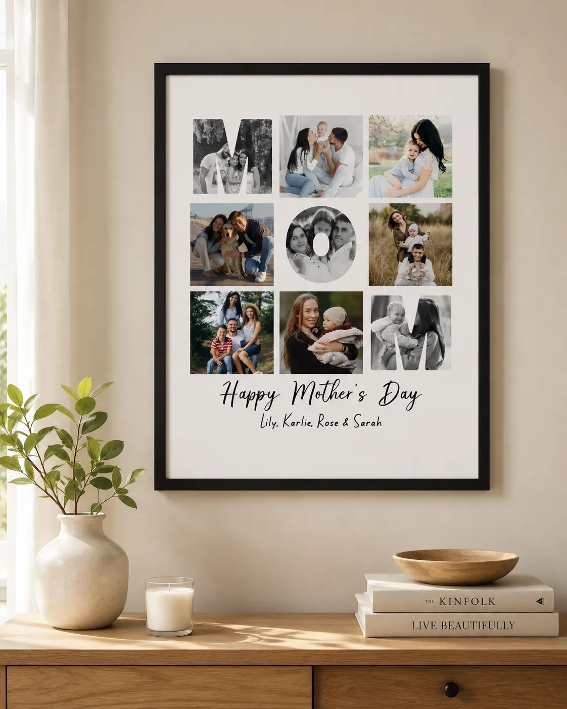 Customized Photo Framed Poster for Mother's Day