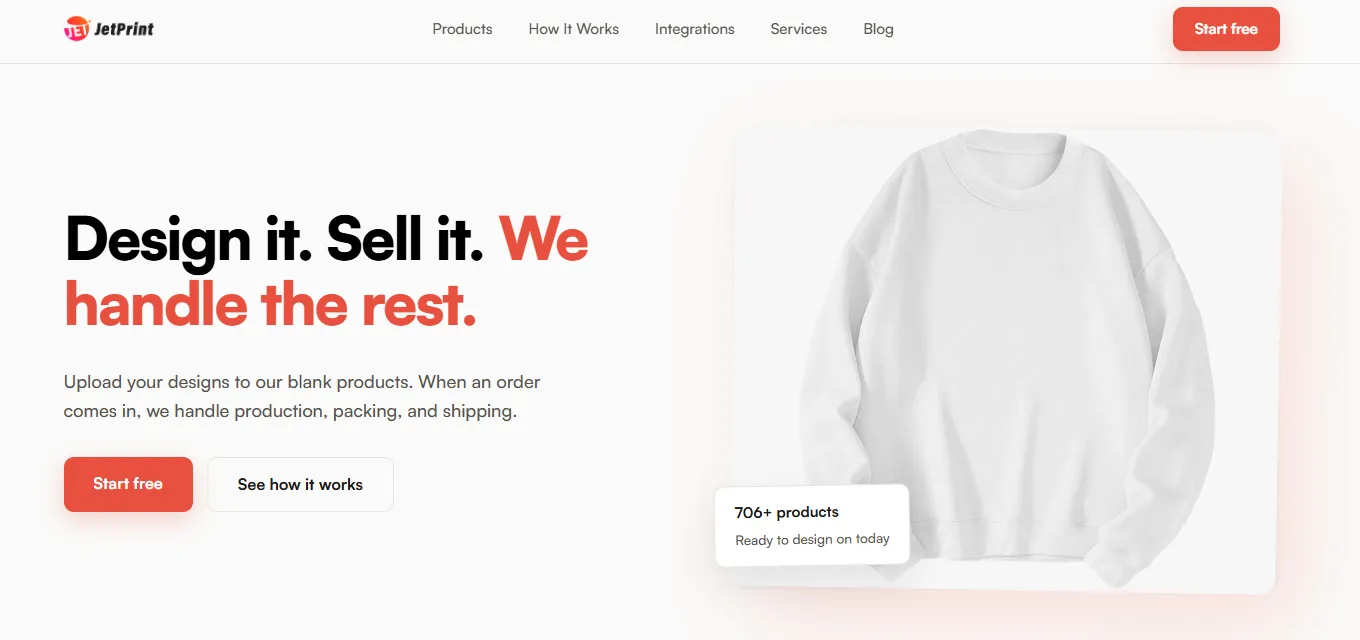 Jetprint website screenshot