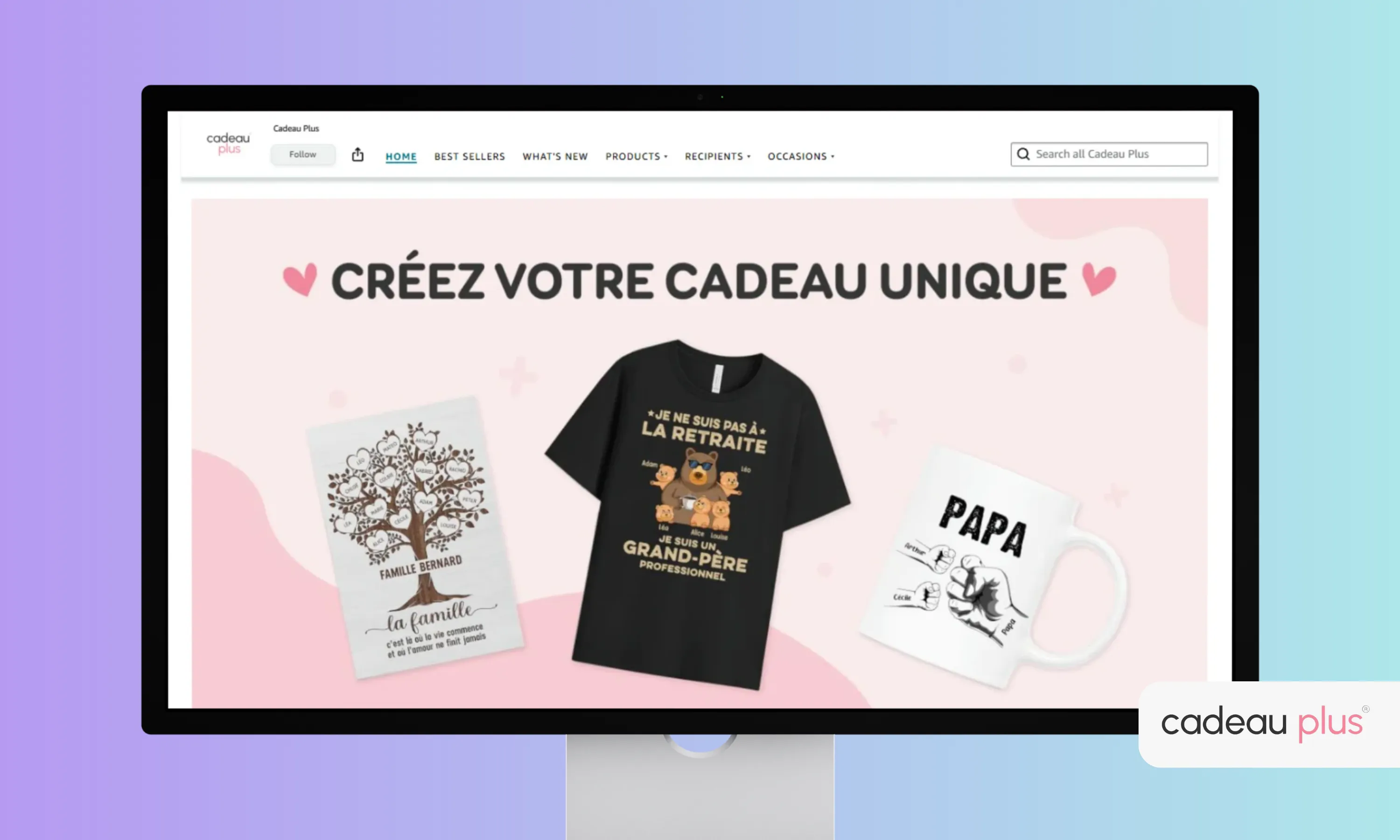 Cadeau Plus Amazon Listing screenshot
