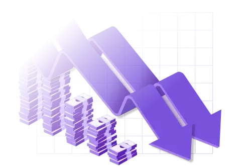 A computer screen with gears and a graph on it.